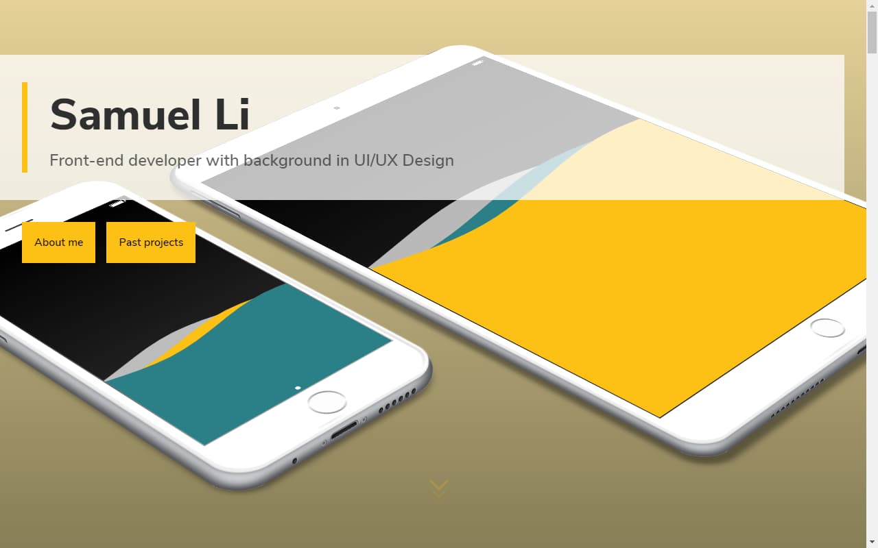 Designing and building my portfolio website desktop screenshot