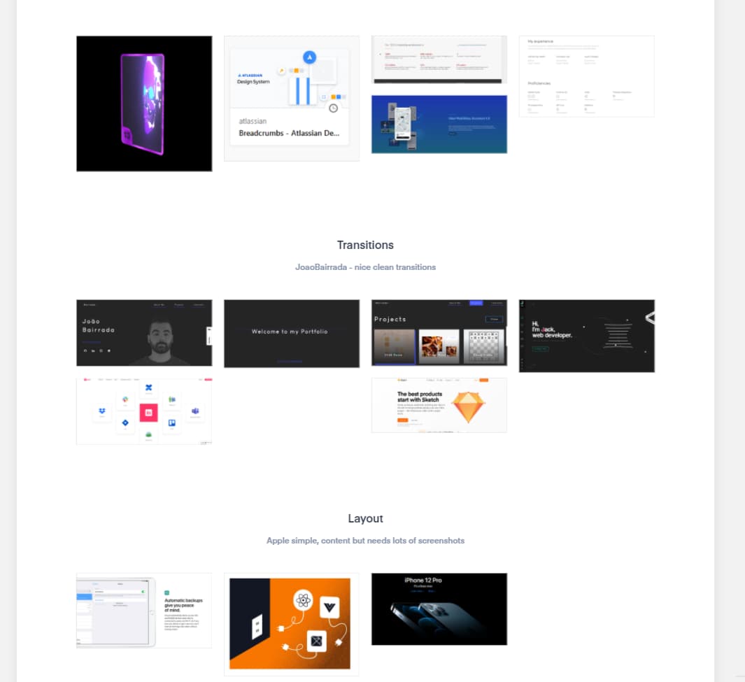Mood board InVision